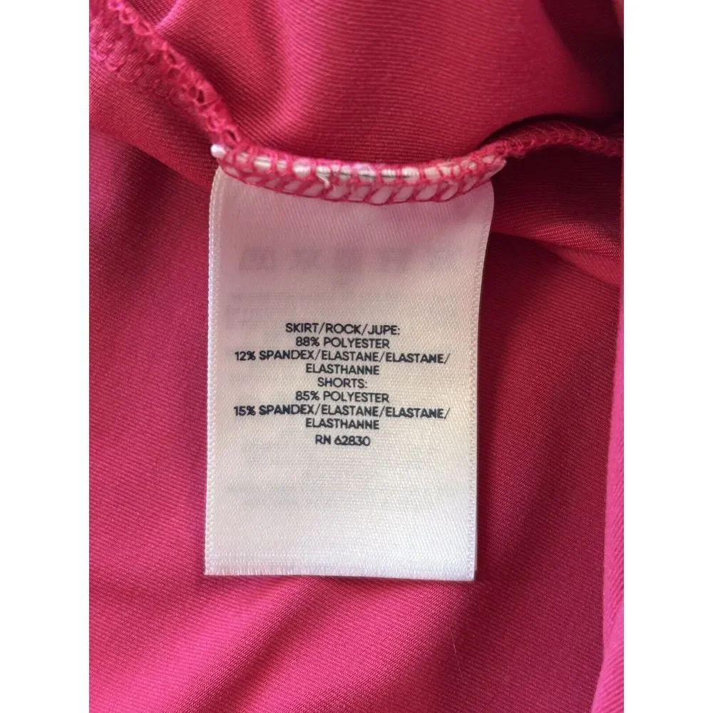 Lands‎ End Skirt Womens Large Pink Skort Tennis Academia Preppy Sporty Athletic